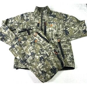 Plythal Scrapeline Jacket XL Green Digital Forest Camo Pants 2XL Full Zip Suit